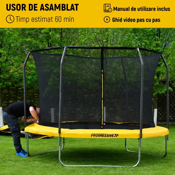 Trambulina Premium Flex™ Super 240 CM cu scara inclusa, model 2024 - imagine 7