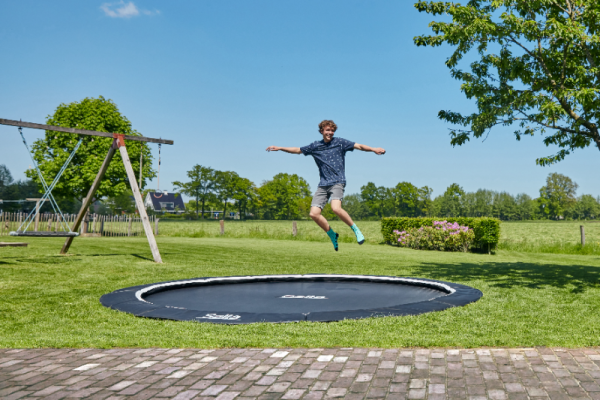 Trambulina Salta ROYAL BASEGROUND SPORTS Rotunda 366 cm Negru - imagine 7