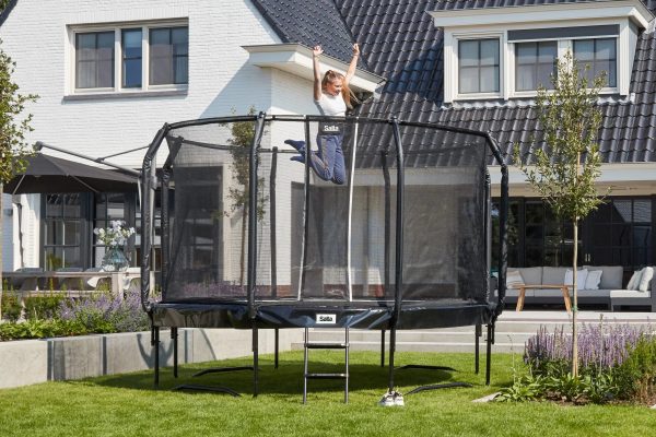 Trambulina Salta FIRST CLASS Rotunda 487 cm Negru - imagine 6