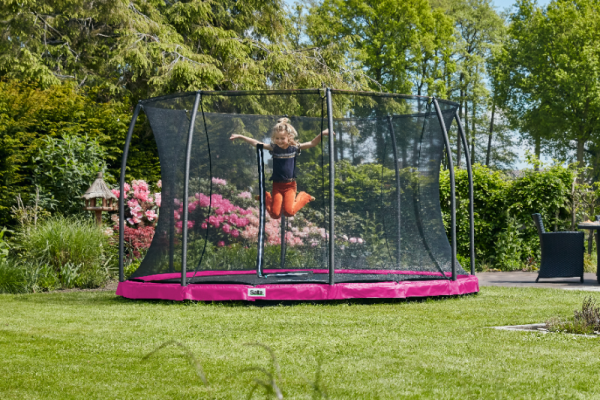 Trambulina Salta COMFORT EDITION GROUND Rotunda 183 cm Roz - imagine 7