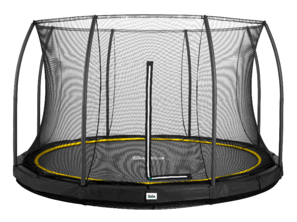 Trambulina Salta COMFORT EDITION GROUND Rotunda 427 cm Negru - imagine 2
