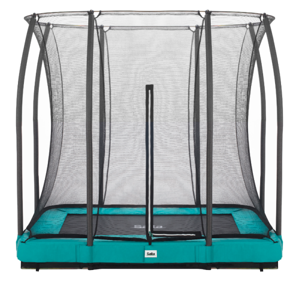 Trambulina Salta COMFORT EDITION GROUND Dreptunghiulara 214x153 cm Verde - imagine 2
