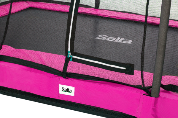 Trambulina Salta COMFORT EDITION GROUND Dreptunghiulara 214x153 cm Roz - imagine 3