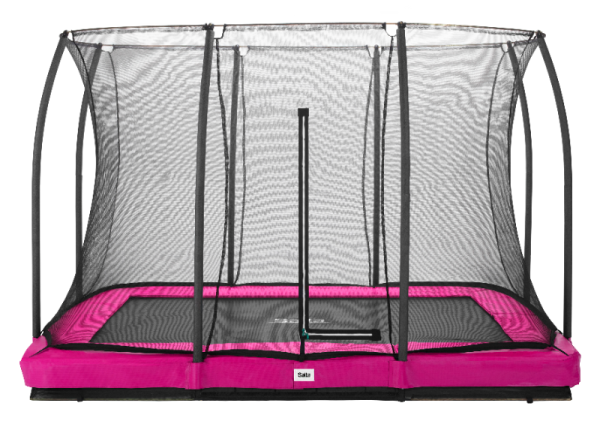 Trambulina Salta COMFORT EDITION GROUND Dreptunghiulara 305x214 cm Roz - imagine 2