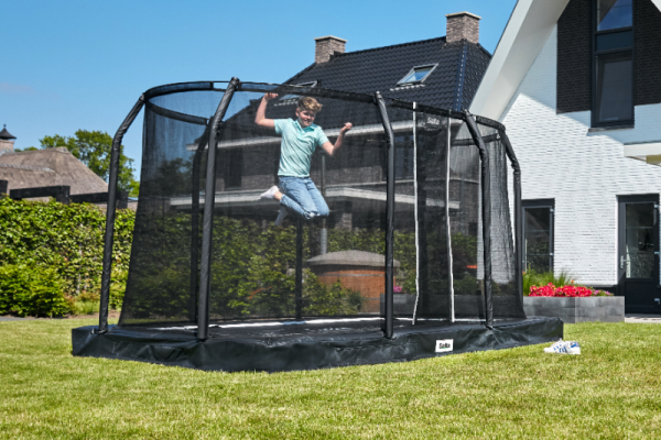 Trambulina Salta PREMIUM GROUND Dreptunghiulara 214x153 cm Negru - imagine 7