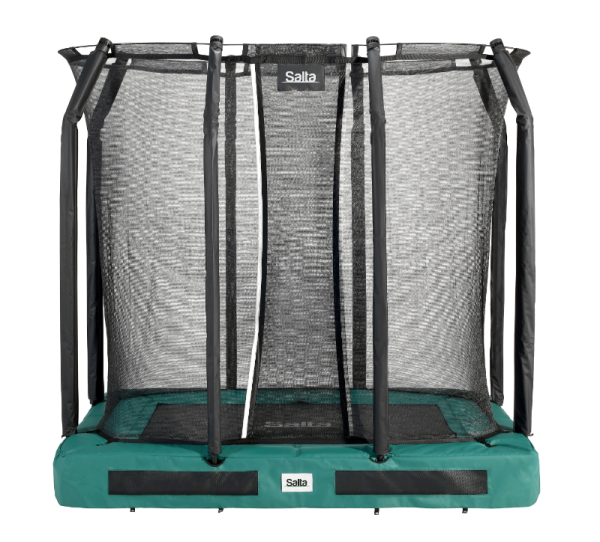 Trambulina Salta PREMIUM GROUND Dreptunghiulara 214x153 cm Verde - imagine 2
