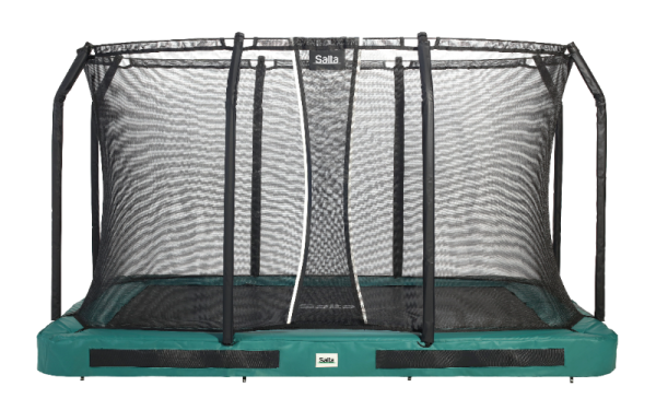 Trambulina Salta PREMIUM GROUND Dreptunghiulara 366x244cm Verde - imagine 2
