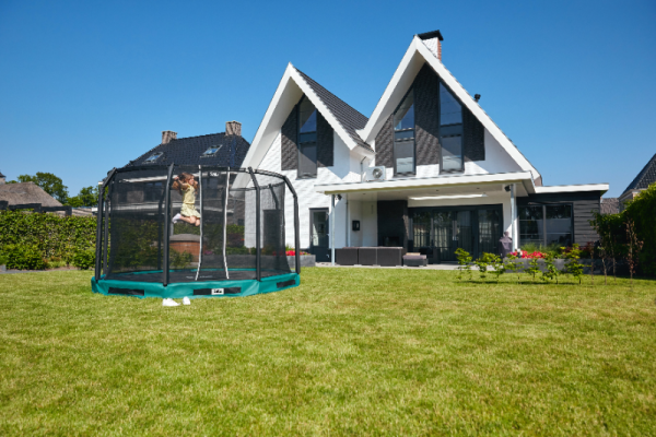 Trambulina Salta PREMIUM GROUND Rotunda 305 cm Verde - imagine 15