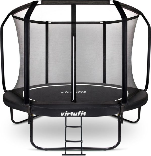 Trambulina copii VirtuFit PREMIUM cu plasa de siguranta si scara 251 CM - imagine 2